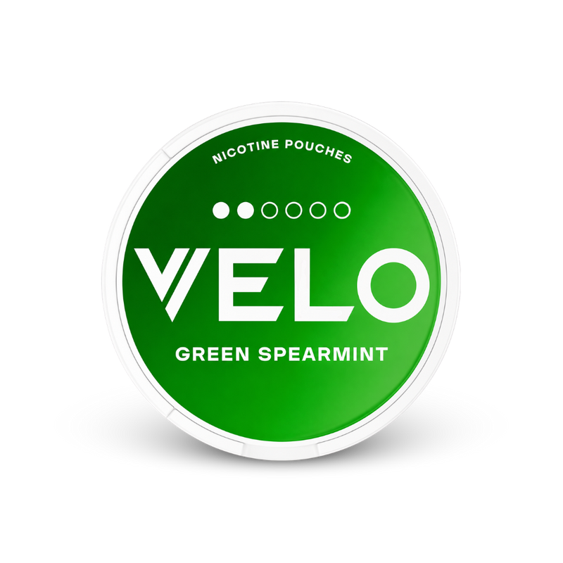 VELO Green Spearmint – lata de bolsas de nicotina