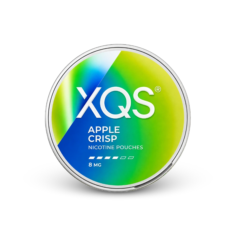 XQS Apple Crisp Slim Strong – lata de bolsas de nicotina