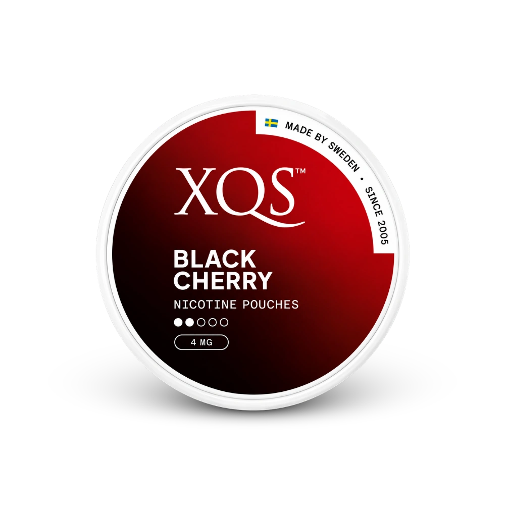 XQS Black Cherry Slim Light – lata de bolsas de nicotina