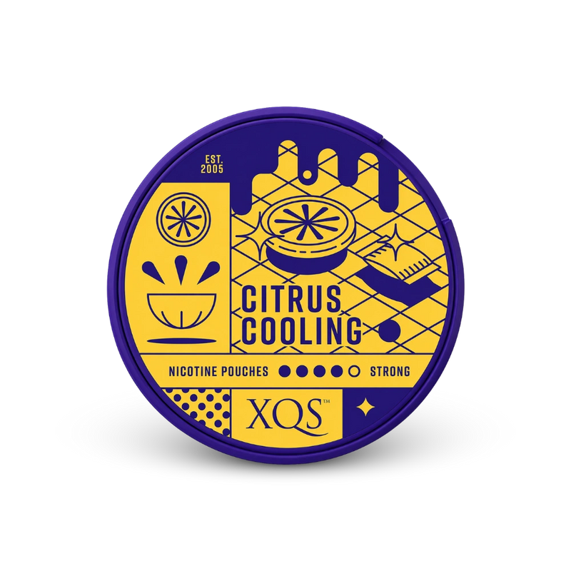 XQS Citrus Strong – lata de bolsas de nicotina