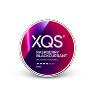 XQS Raspberry Blackcurrant Slim Strong – lata de bolsas de nicotina