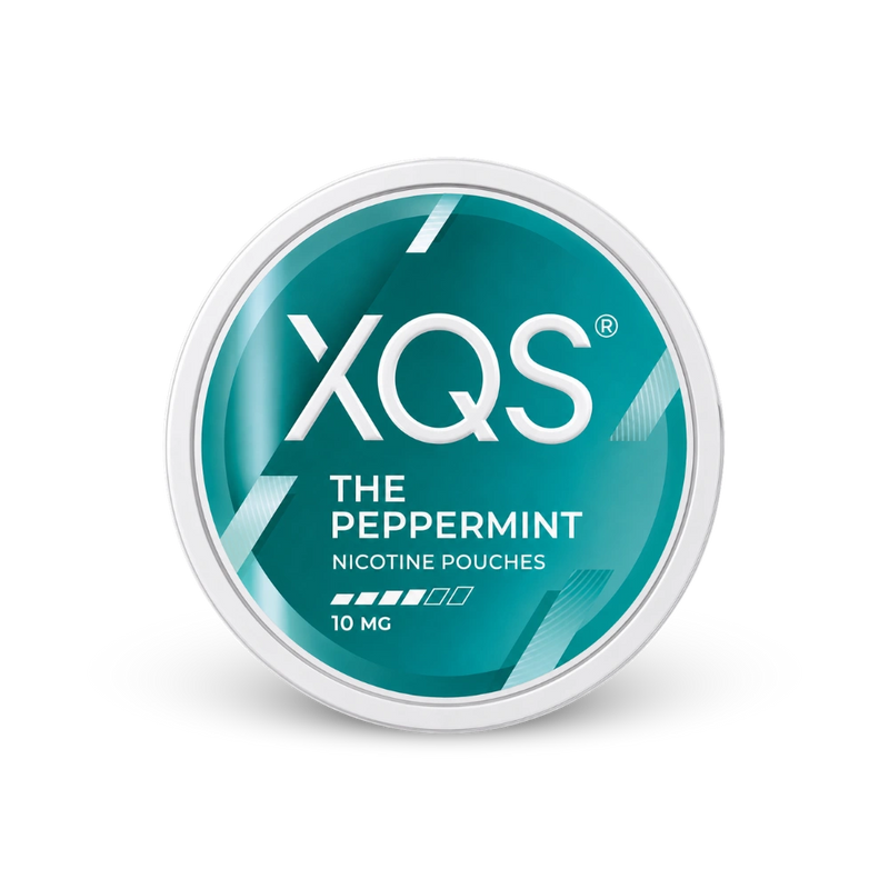 XQS The Peppermint 10mg – lata de bolsas de nicotina