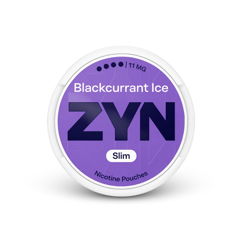 ZYN Blackcurrant Ice Slim S4 – lata de bolsas de nicotina