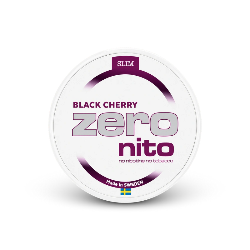 Zeronito Black Cherry Slim – lata de bolsas de nicotina
