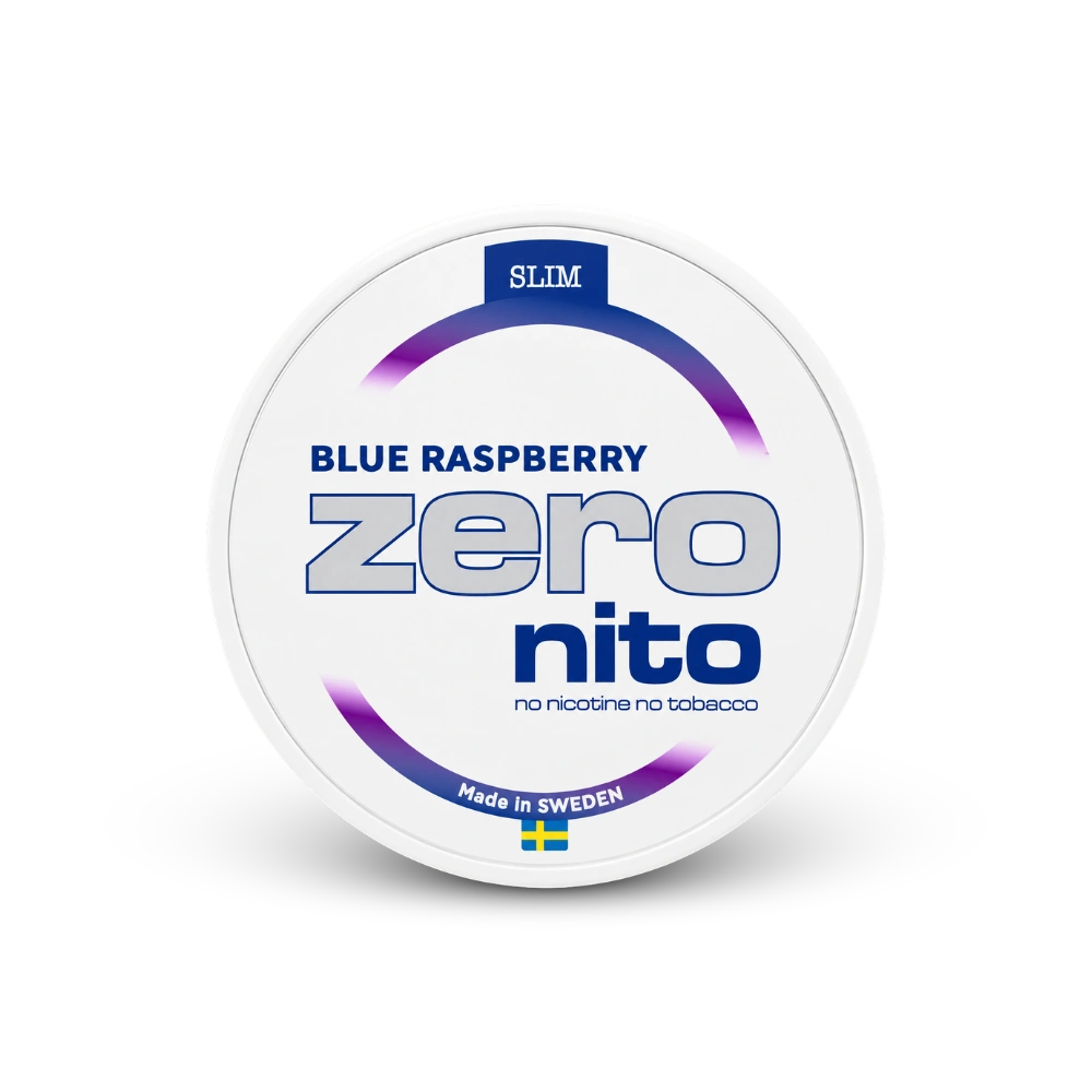 Zeronito Blue Raspberry Slim – lata de bolsitas de nicotina