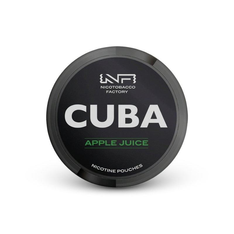 Cuba Black Apple Juice – lata de bolsas de nicotina