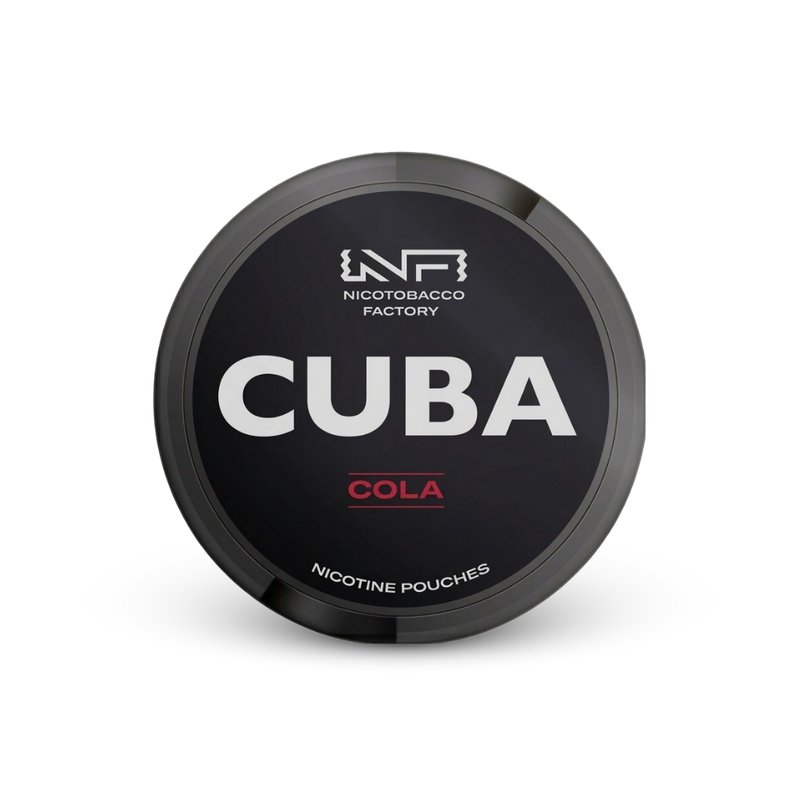 Cuba Black Cola – lata de bolsas de nicotina