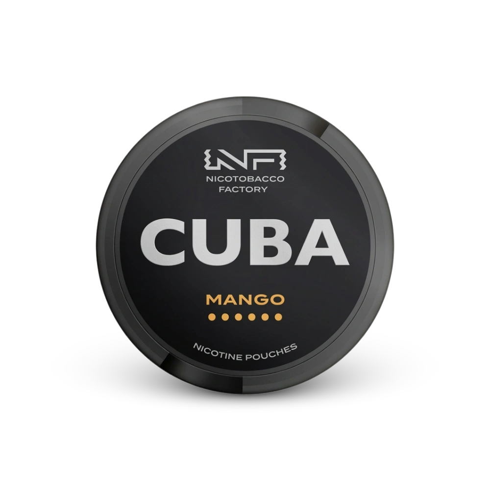 Cuba Black Mango – lata de bolsas de nicotina