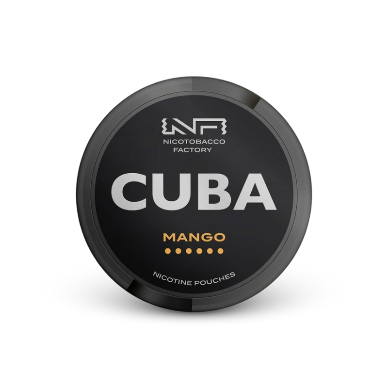 Cuba Black Mango – lata de bolsas de nicotina