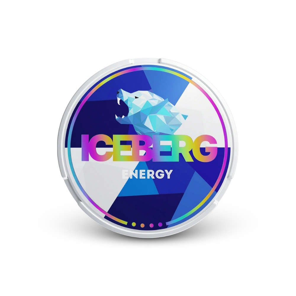 Iceberg Energy – lata de bolsas de nicotina