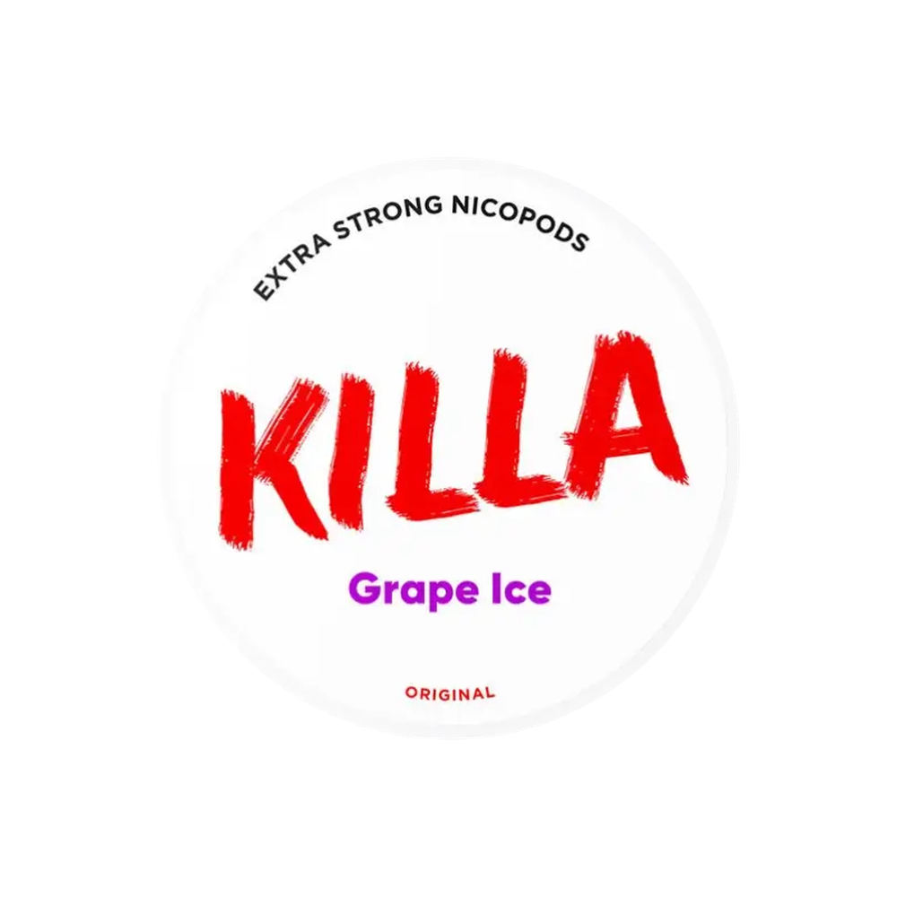 KILLA Grape Ice – lata de bolsas de nicotina