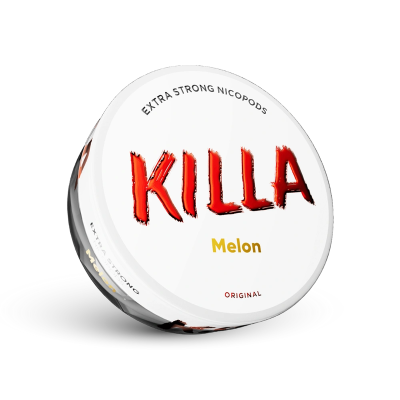 Killa Melon Extra Strong Nicotine Pouches Dosis con sabor a melón, Formato Original