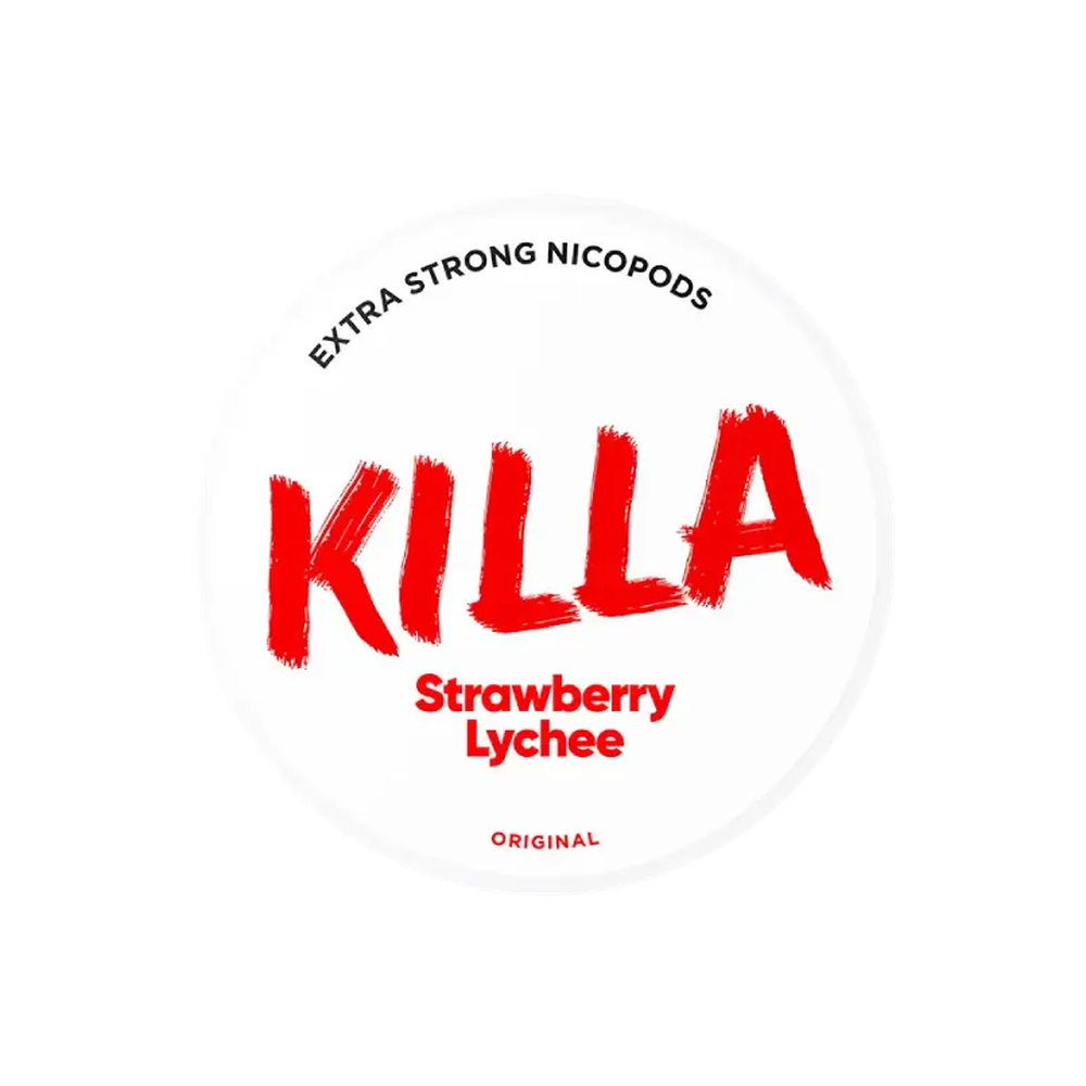 KILLA Strawberry Lychee – lata de bolsas de nicotina