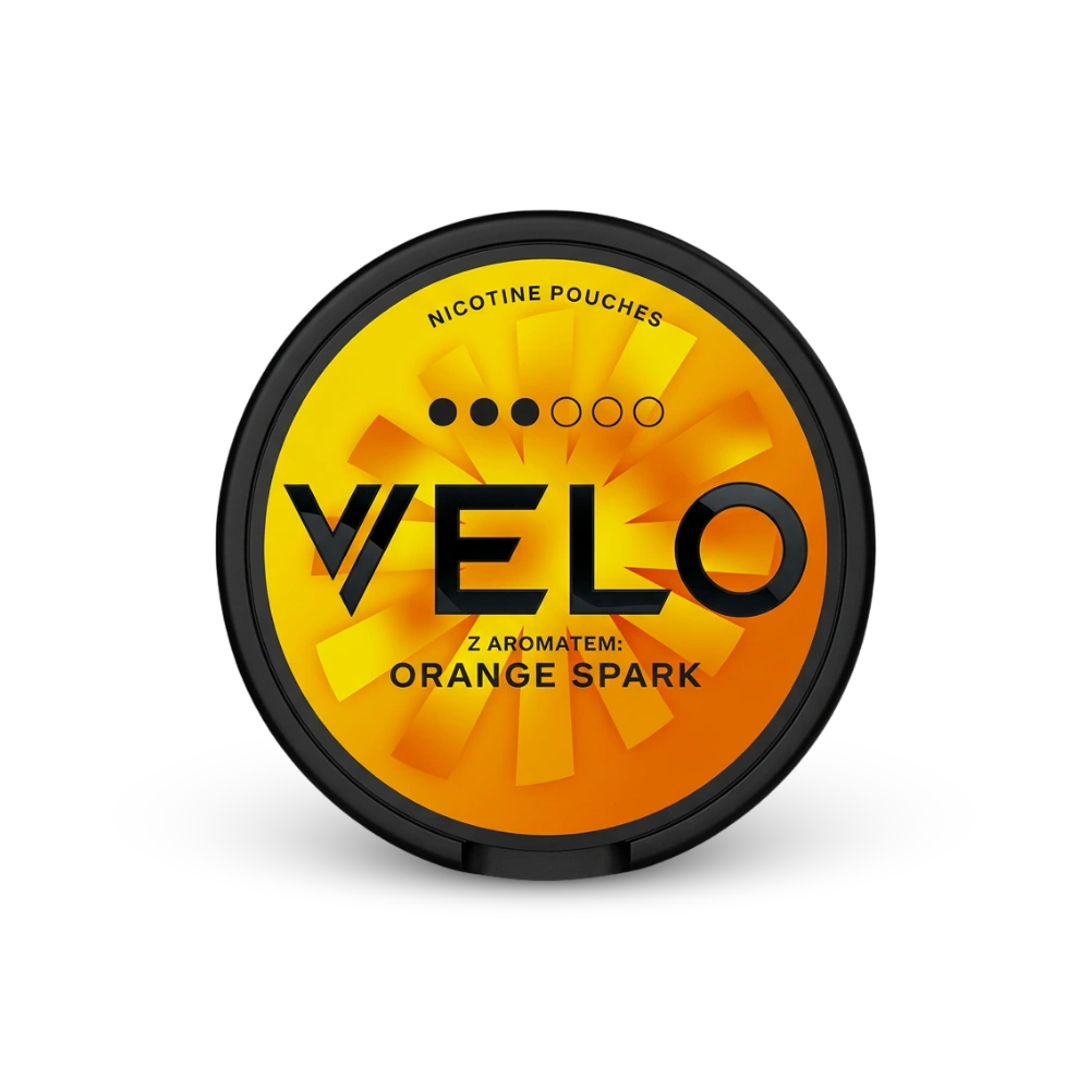 VELO Orange Spark – lata de bolsas de nicotina