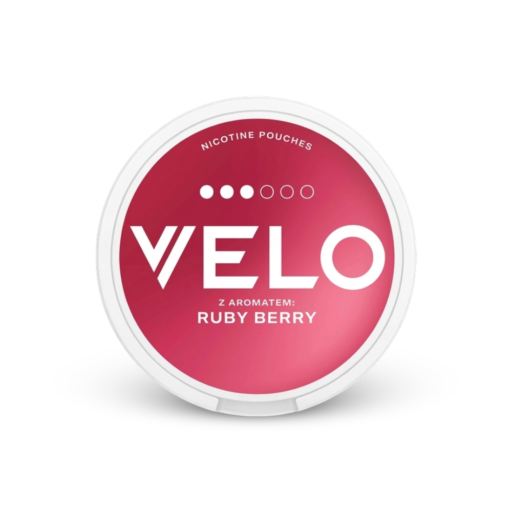 Velo Ruby Berry – lata de bolsitas de nicotina